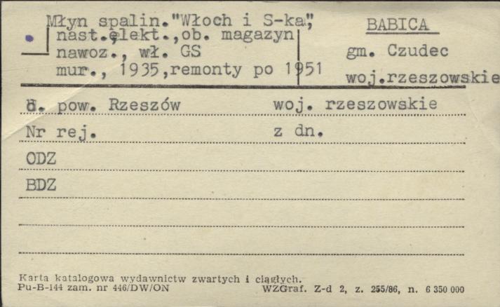 młyn spalin. Włoch i S-ka nast. elekt., ob. magazyn nawoz. , skan 1