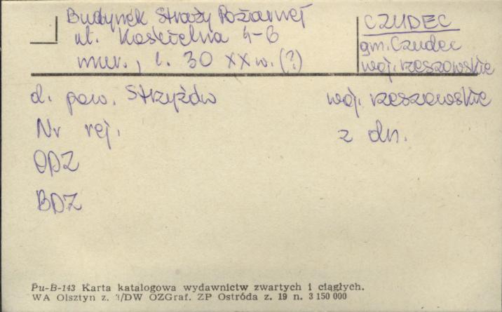 budynek straży pożarnej, skan 1