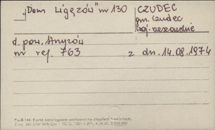 Dom Ligęzów, skan 1