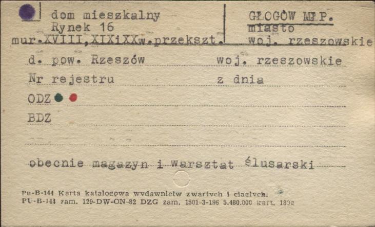 dom mieszkalny, obecnie magazyn i warsztat ślusarski, skan 1