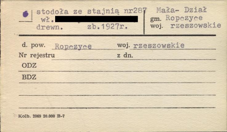 stodoła ze stajnią, skan 1