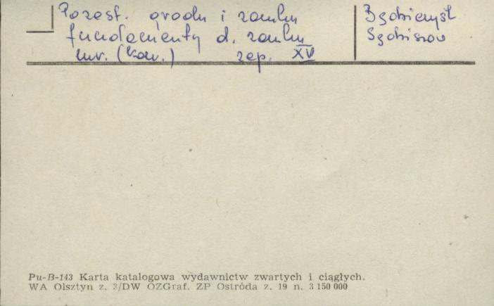 pozostałości grodu i zamku - fundamenty d. zamku, skan 1