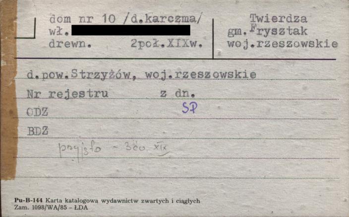 karczma, ob. dom, skan 1