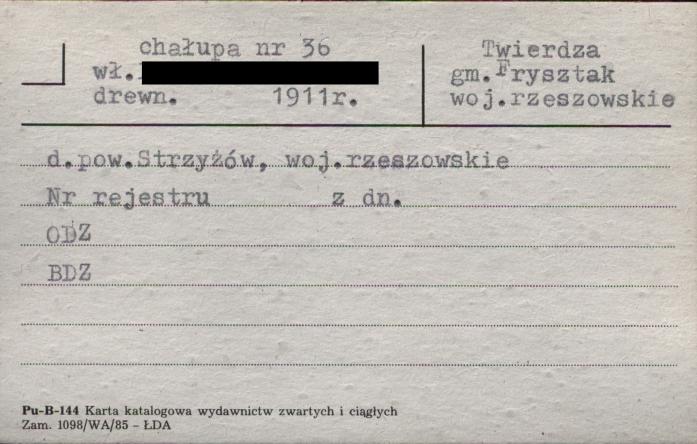 chałupa, skan 1