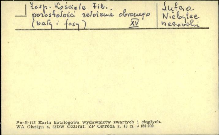 zespół kościoła fil. - pozostałości założenia obronnego, skan 1