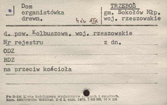 dom organistówka, skan 1