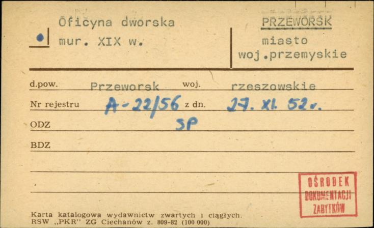oficyna dworska, skan 1