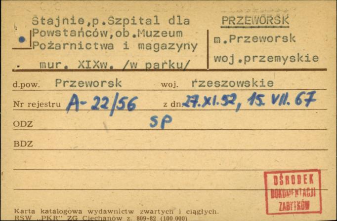 stajnie i powozownie ob. Muzeum Pożarnictwa, skan 1