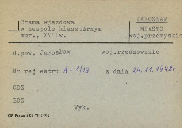 brama w zespole klasztornym dominikanów, skan 2