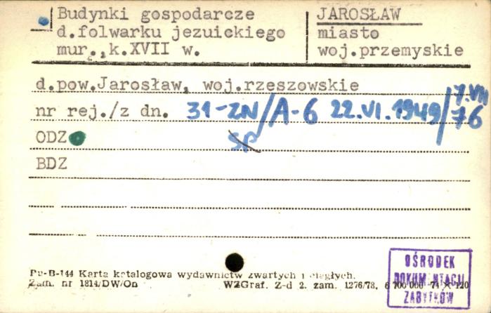 budynki gospodarcze d. folwarku jezuickiego, skan 1