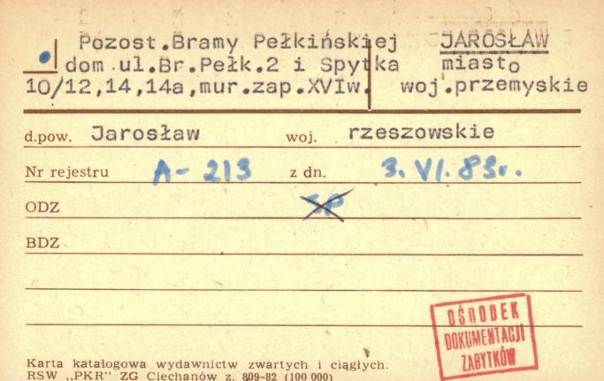 pozost. Bramy Pełkińskiej, dom, skan 1