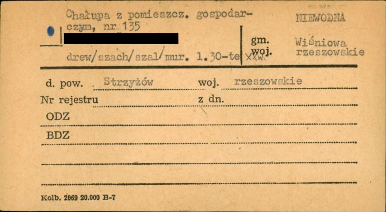 chałupa z pomieszczeniem gospodarczym, skan 1