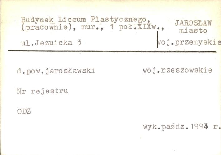 budynek Liceum Plastycznego (pracownie), skan 1