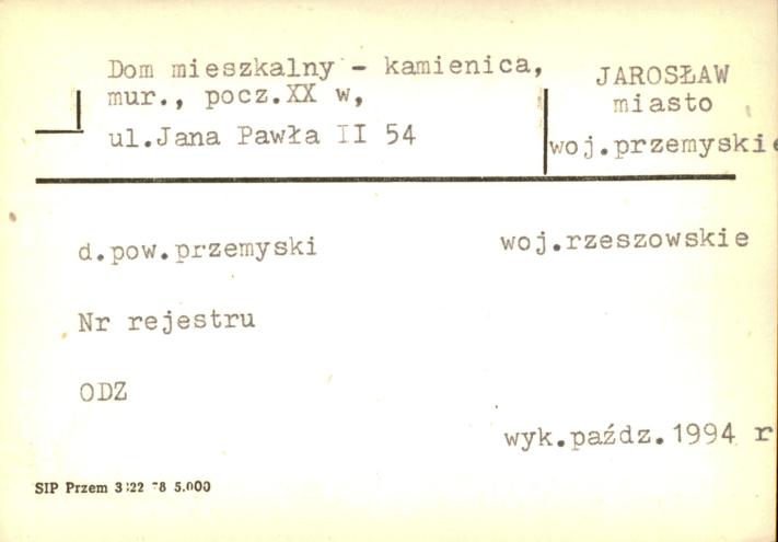 dom mieszkalny - kamienica, skan 1
