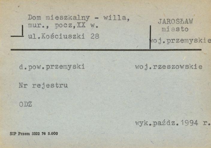 dom mieszkalny - willa, skan 1