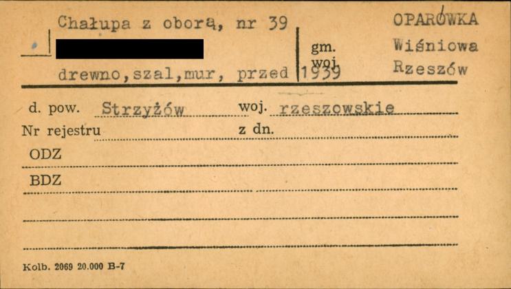 chałupa z oborą, skan 1