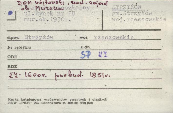 dom wójtowski, ob. muzeum, skan 1