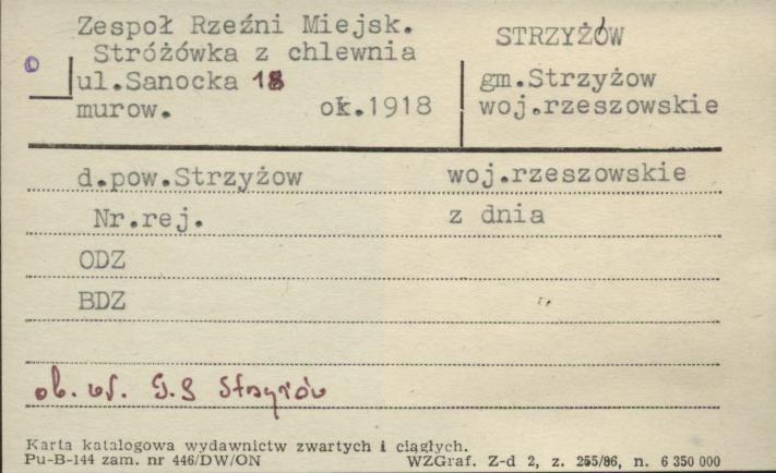 zespół rzeźni miejsk., stróżówka z chlewnią, skan 1