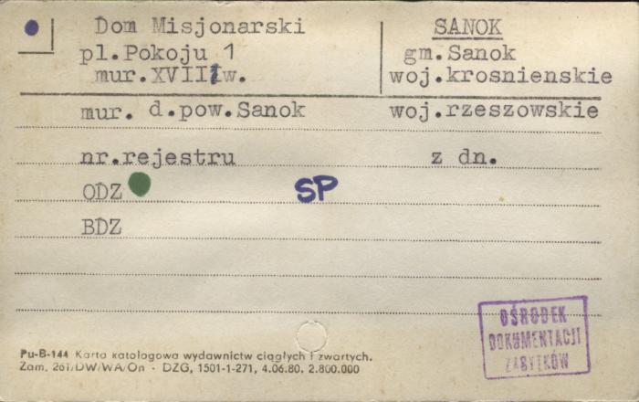 dom misjonarski, skan 1