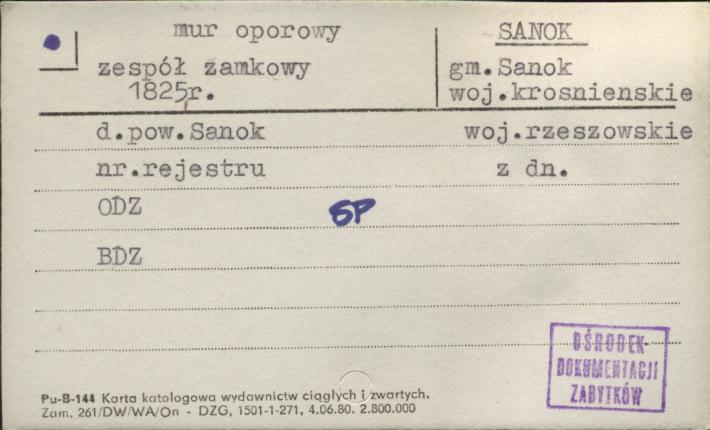 mur oporowy, zespół zamkowy, skan 1