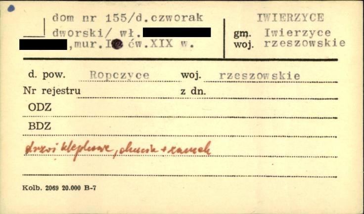 dom (d. czworak dworski), skan 1