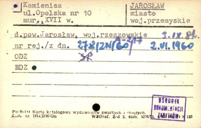 Wójtostwo, ob. dom mieszkalny, skan 1