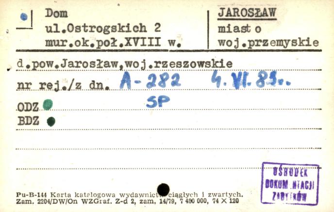 dom mieszkalny - kamienica, skan 1