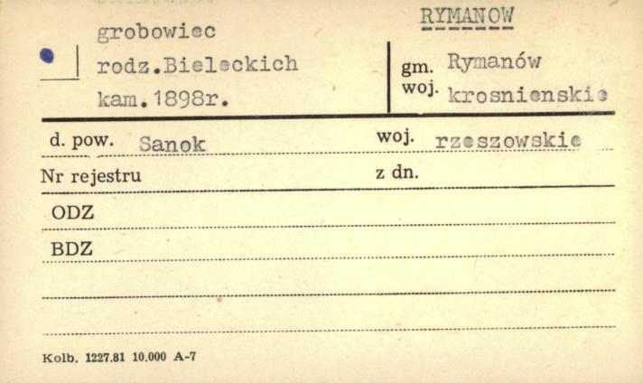 grobowiec rodz. Bielskich, skan 1