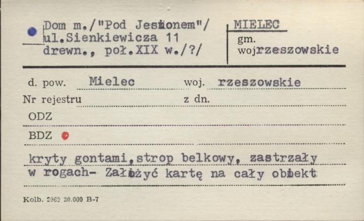 dom mieszkalny Pod jesionem, skan 1