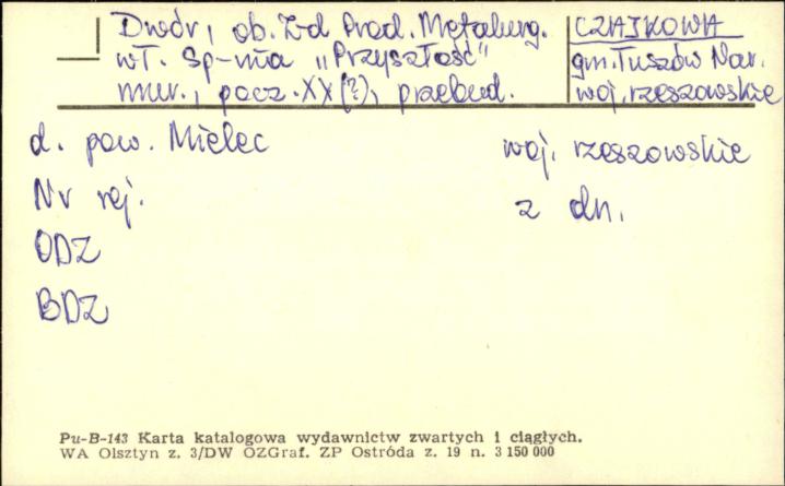 dwór, ob. Z-d Prod. Metalurg., skan 1