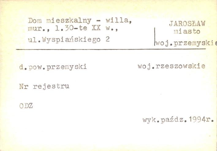 dom mieszkalny - willa, skan 1