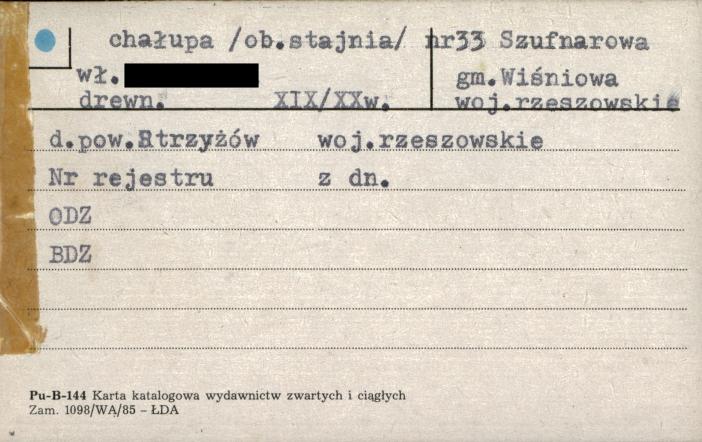 chałupa, ob. stajnia, skan 1