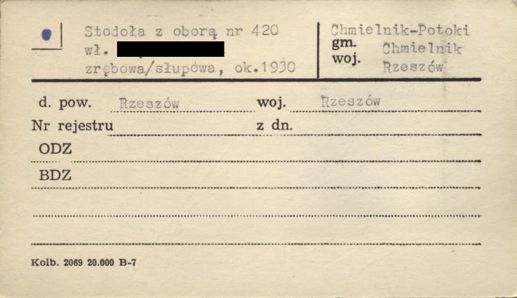 stodoła z oborą, skan 1