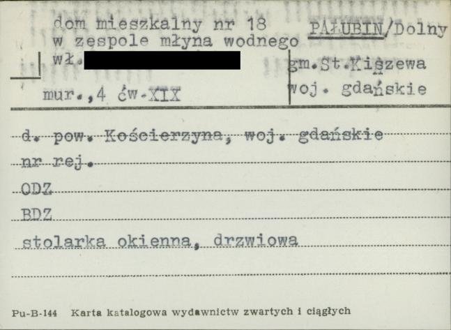 dom mieszkalny w zespole młyna wodnego, skan 1