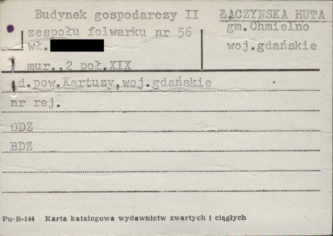 budynek gospodarczy II - zespół folwarczny, skan 1