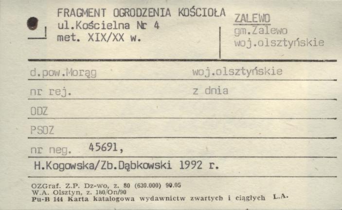 fragment ogrodzenia kościoła, skan 1
