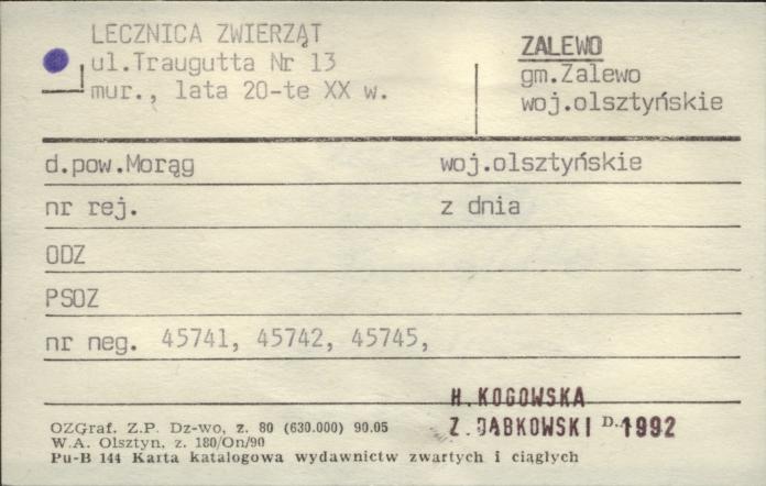 lecznica zwierząt, skan 1