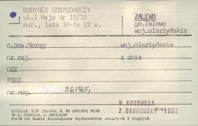 budynek gospodarczy, skan 1