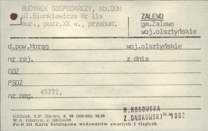budynek gospodarczy, ob. dom, skan 1