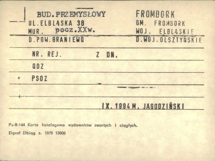 budynek przemysłowy, skan 1