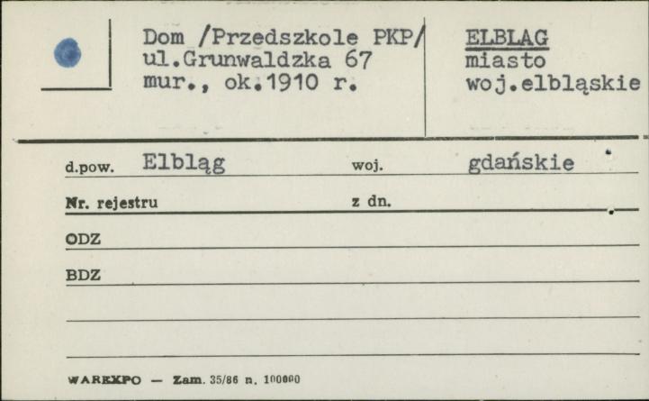 dom /przedszkole PKP/, skan 1