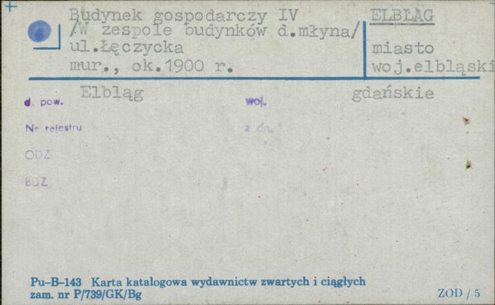budynek mieszkalny IV /w zespole budynków d. młyna/, skan 1
