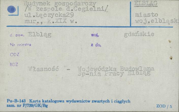 budynek gospodarczy /w zespole d. cegielni/, skan 1