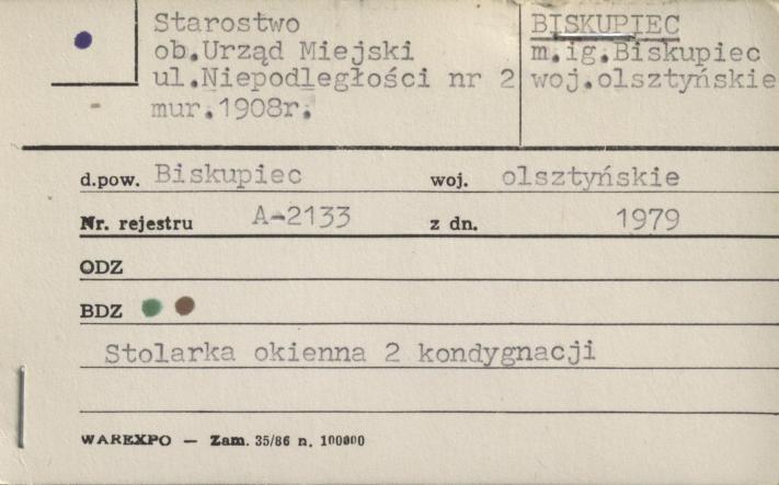 starostwo, ob. urząd miejski, skan 1
