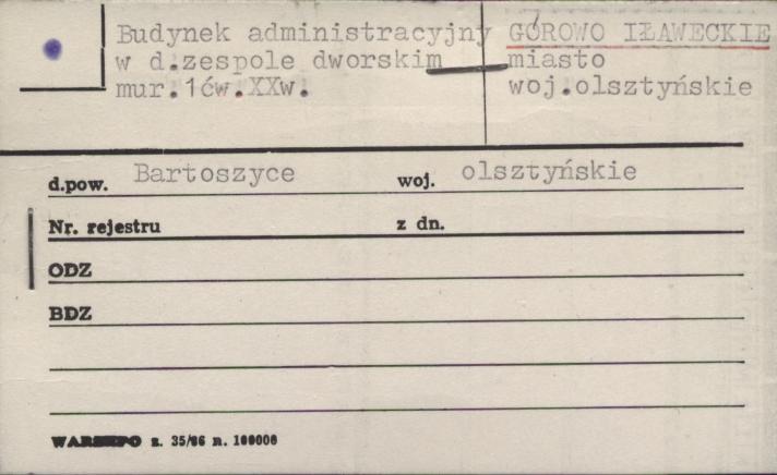 budynek administracyjny w d. zespole dworskim, skan 1