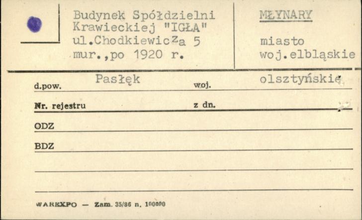budynek spółdzielni krawieckiej Igła, skan 1