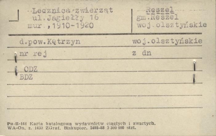 lecznica zwierząt, skan 1
