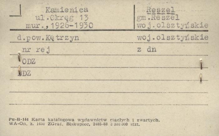 kamienica, skan 1
