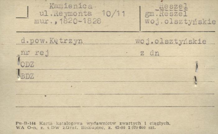 kamienica, skan 1