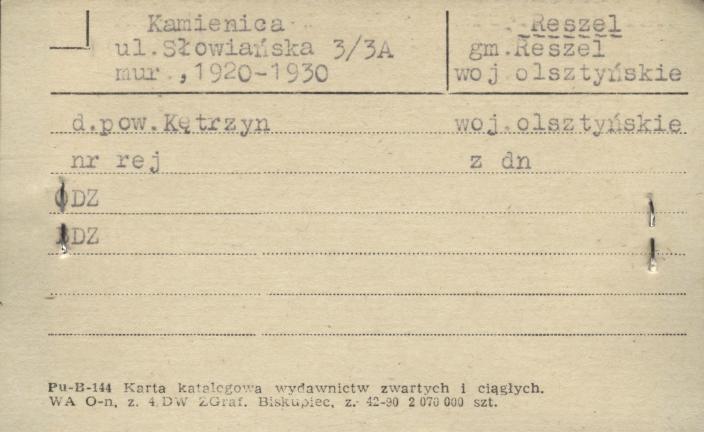 kamienica, skan 1